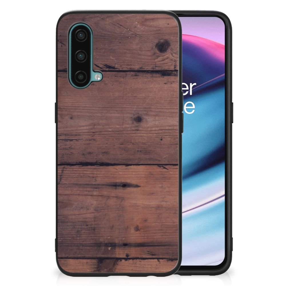 OnePlus Nord CE 5G Houten Print Telefoonhoesje Old Wood