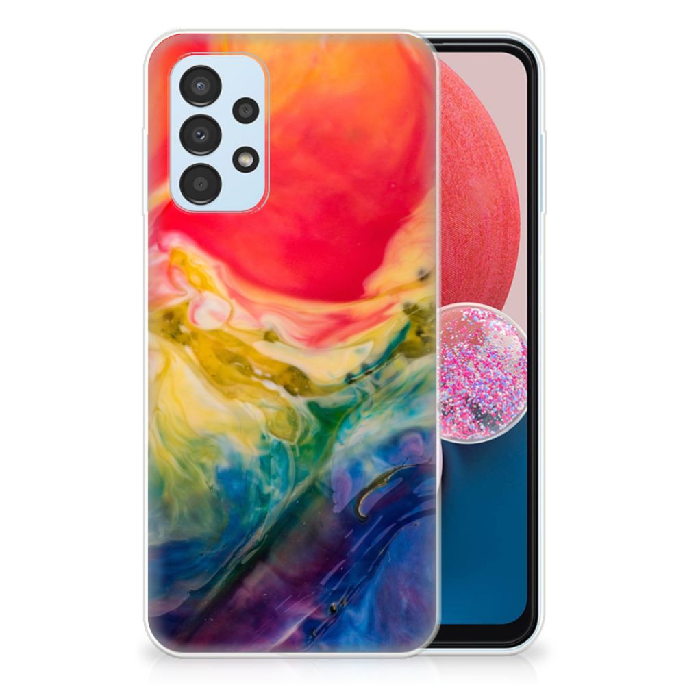 Hoesje maken Samsung Galaxy A13 4G Watercolor Dark B2C Telecom