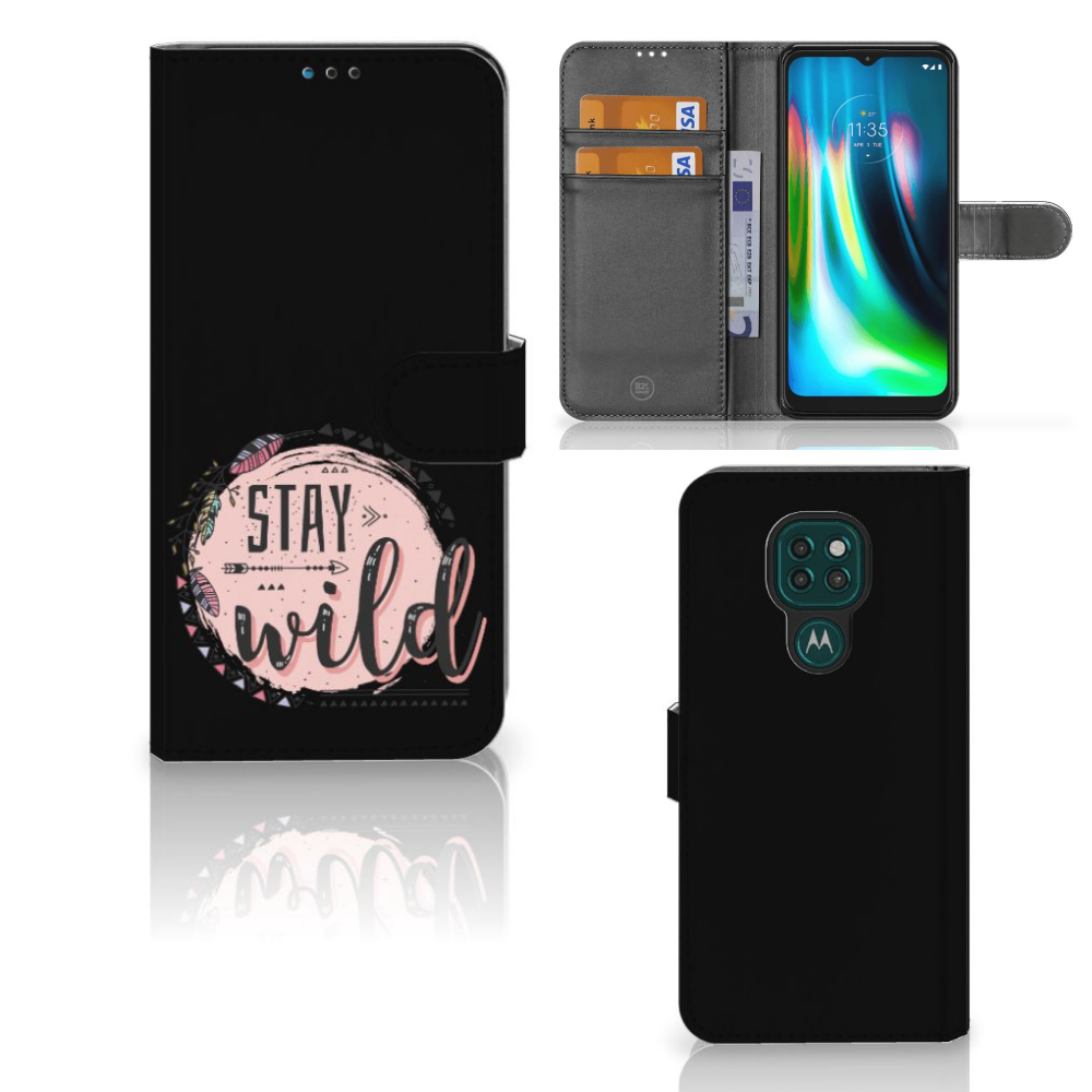 Motorola Moto G9 Play | E7 Plus Leuk Hoesje Boho Stay Wild