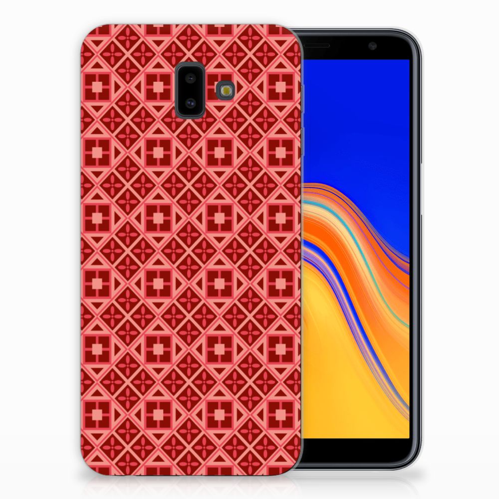 Samsung Galaxy J6 Plus (2018) TPU bumper Batik Rood
