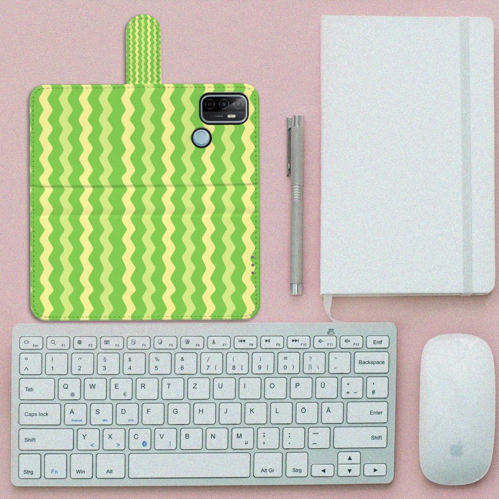 OPPO A53 | OPPO A53s Telefoon Hoesje Waves Green