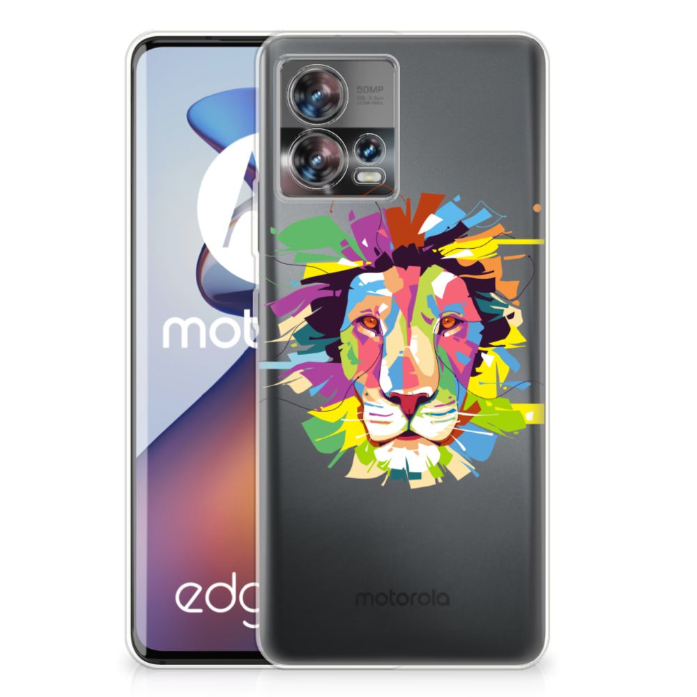 Motorola Edge 30 Fusion Telefoonhoesje met Naam Lion Color B2C Telecom