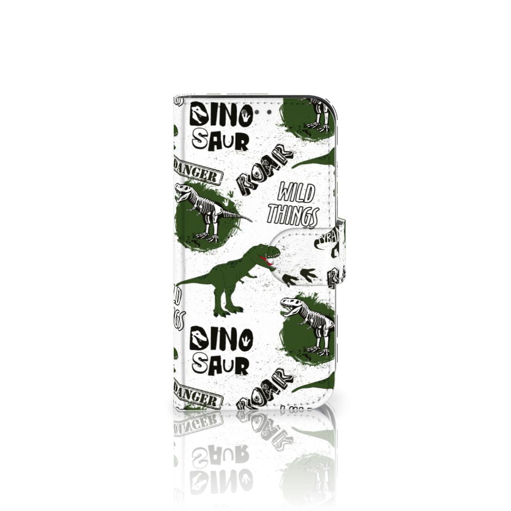 Telefoonhoesje met Pasjes voor Apple iPhone 12 Mini Dinosaurus
