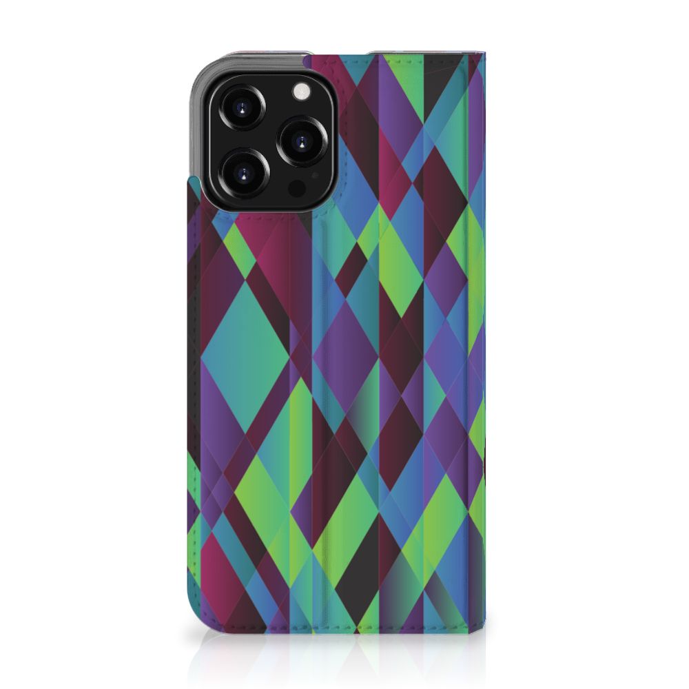 iPhone 13 Pro Max Stand Case Abstract Green Blue - B2C Telecom