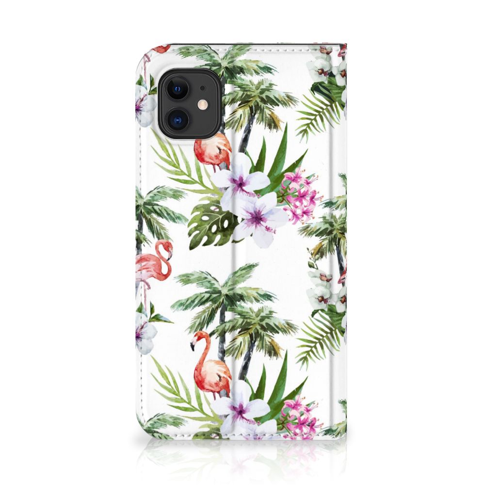 Apple iPhone 11 Hoesje maken Flamingo Palms
