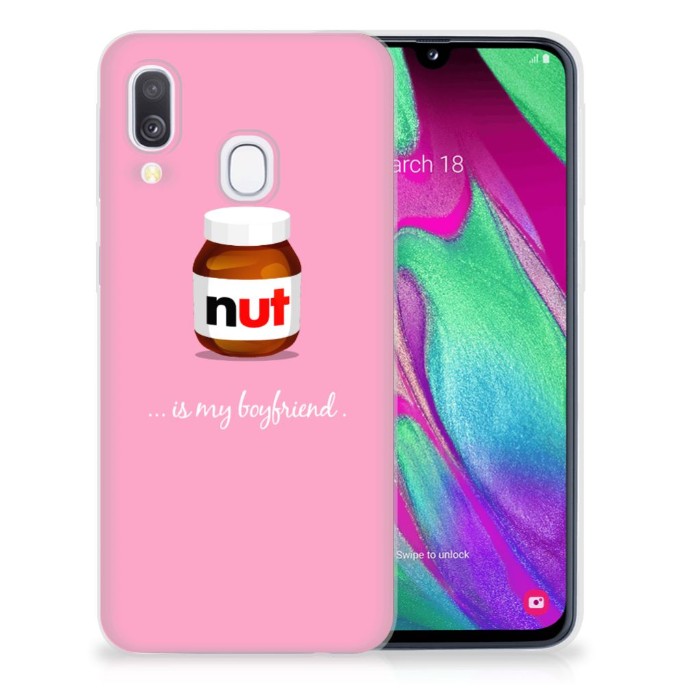 Samsung Galaxy A40 Siliconen Case Nut Boyfriend