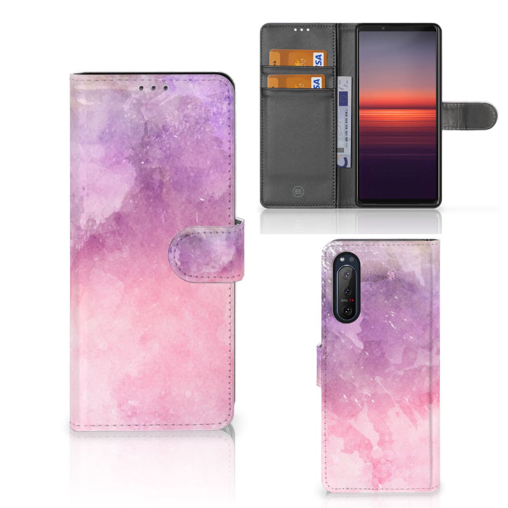 Hoesje Sony Xperia 5II Pink Purple Paint