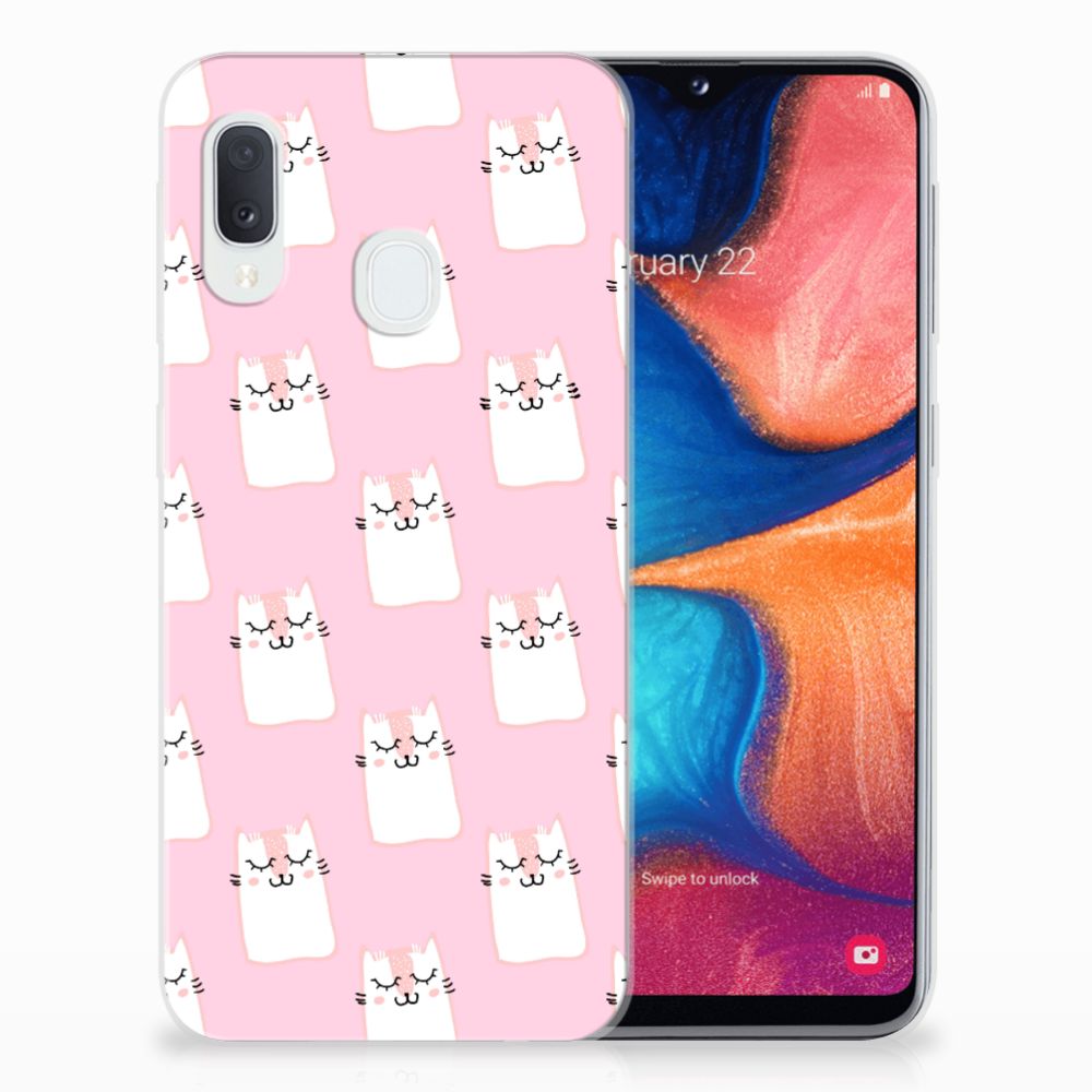 Samsung Galaxy A20e TPU Hoesje Sleeping Cats