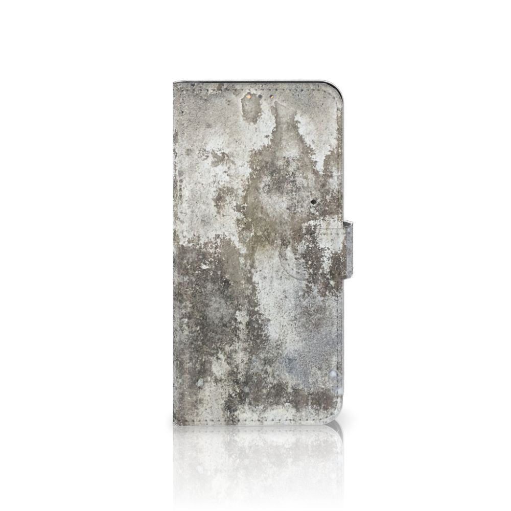 OPPO A15 Bookcase Beton Print
