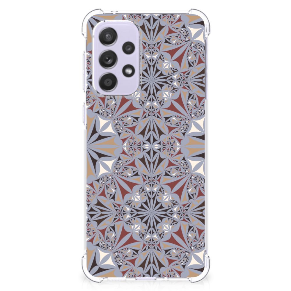 Samsung Galaxy A33 Anti-Shock Hoesje Flower Tiles B2C Telecom
