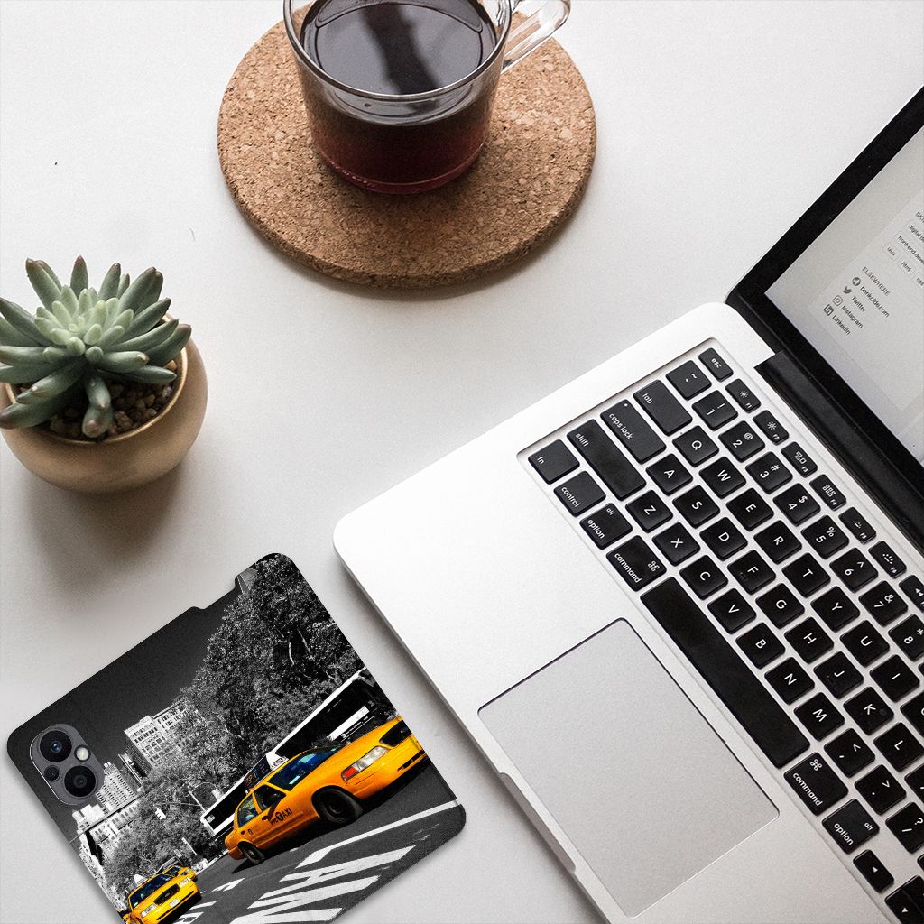 OPPO Reno8 Lite Book Cover New York Taxi - B2C Telecom
