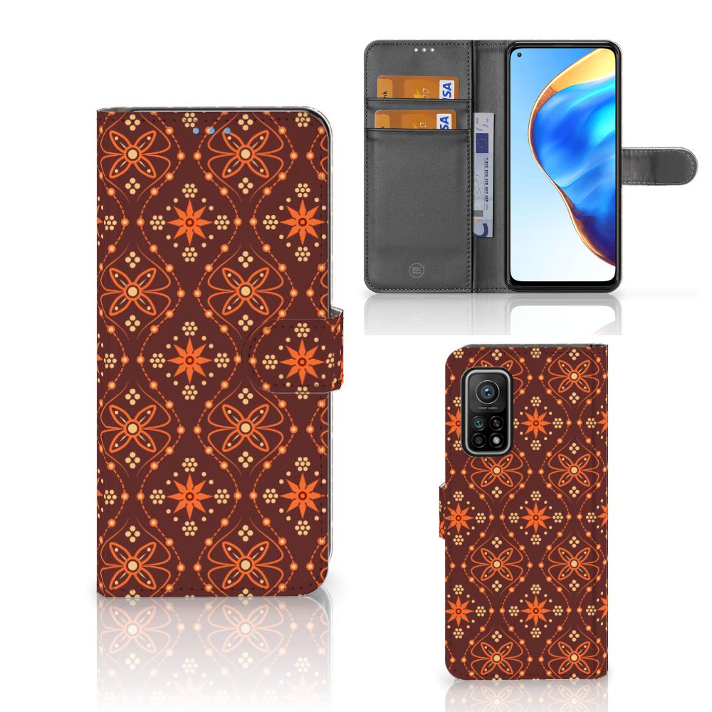 Xiaomi Mi 10T Pro | Mi 10T Telefoon Hoesje Batik Brown