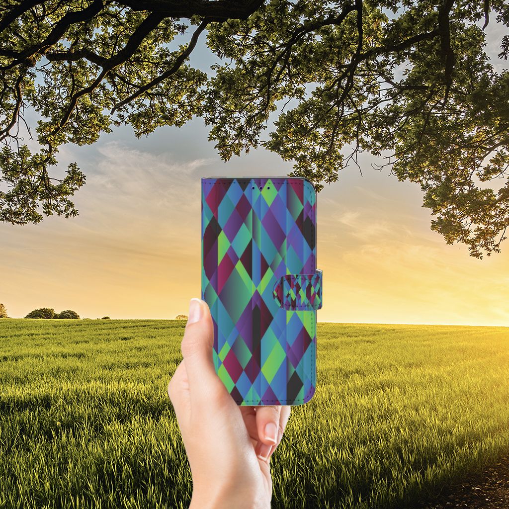OnePlus Nord CE 2 Book Case Abstract Green Blue