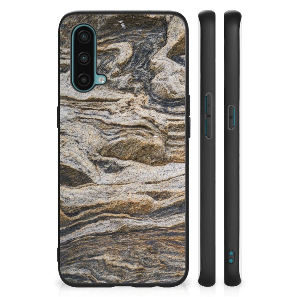 OnePlus Nord CE 5G Marmeren Print Telefoonhoesje Steen B2C Telecom