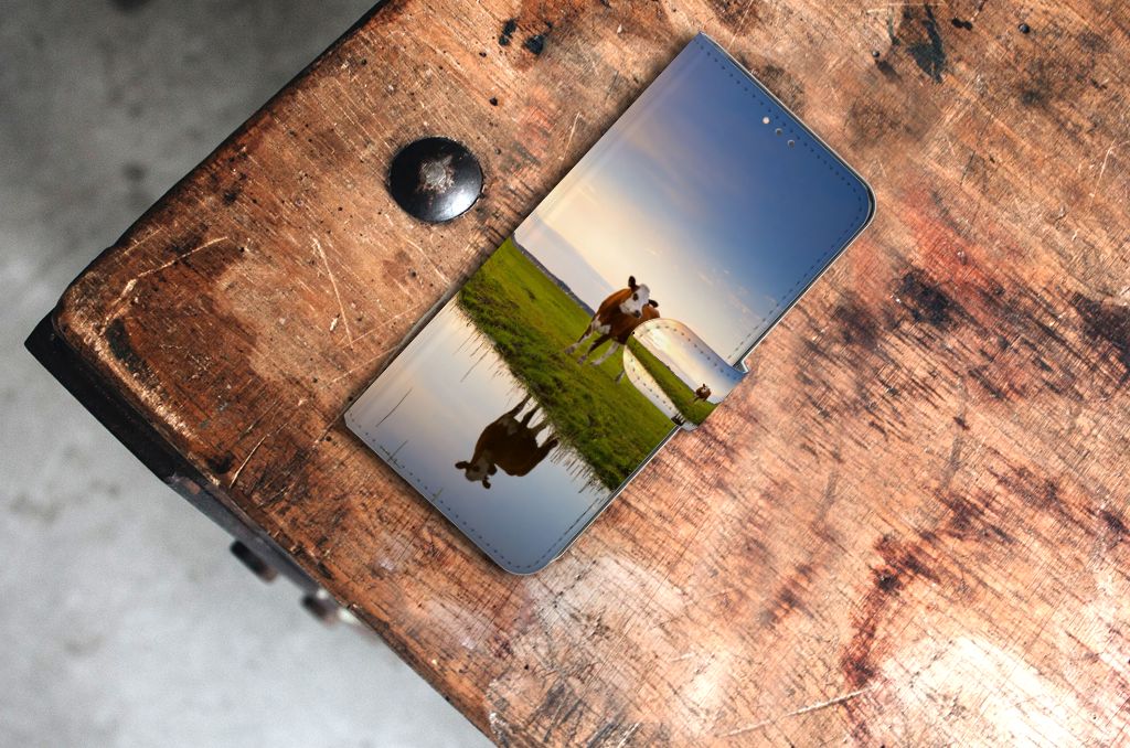 Nokia 5.3 Telefoonhoesje met Pasjes Koe