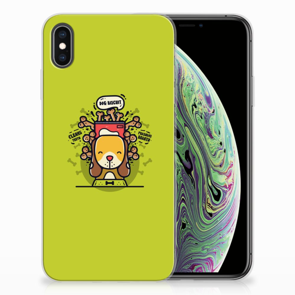 Apple iPhone Xs Max Telefoonhoesje met Naam Doggy Biscuit