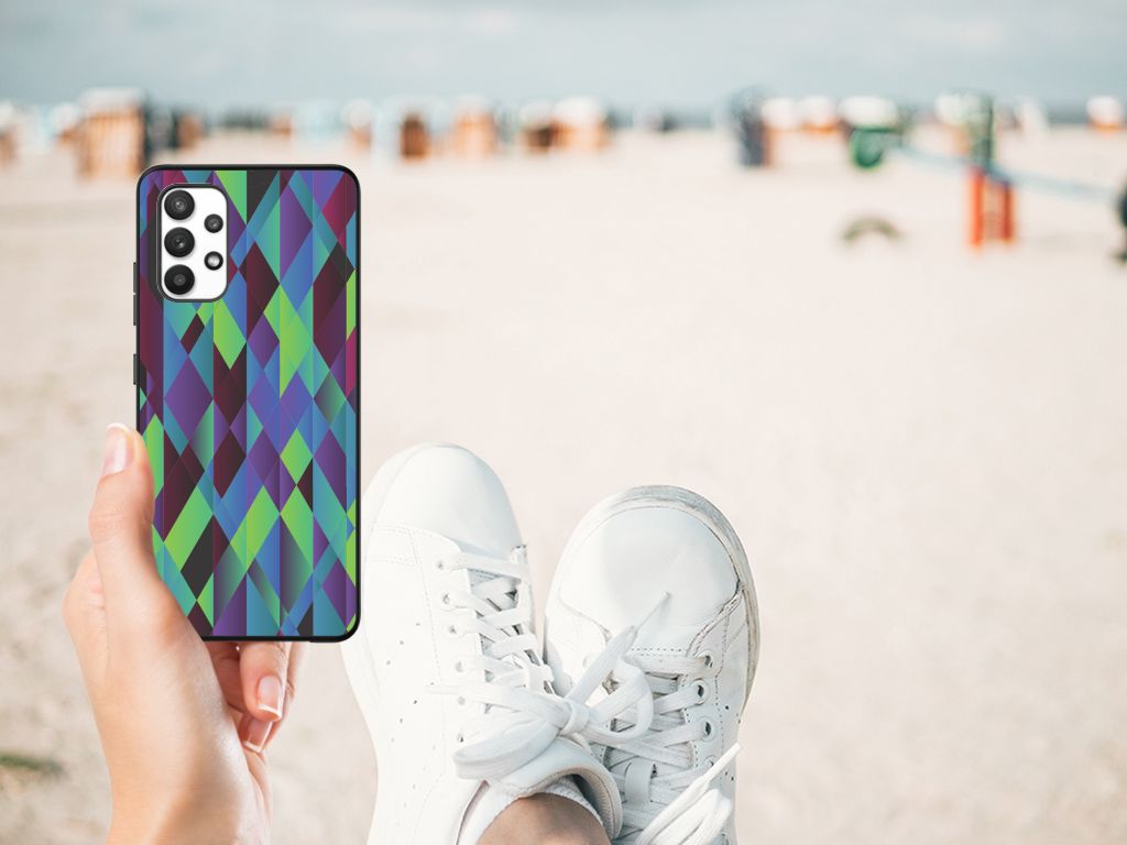 Samsung Galaxy A32 4G | A32 5G Enterprise Editie Backcover Abstract Green Blue B2C Telecom