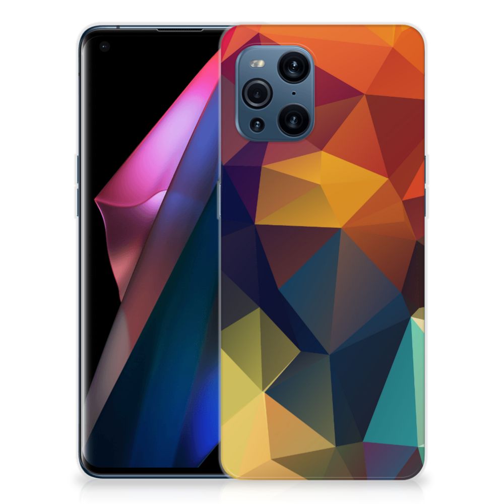 OPPO Find X3 | X3 Pro TPU Hoesje Polygon Color