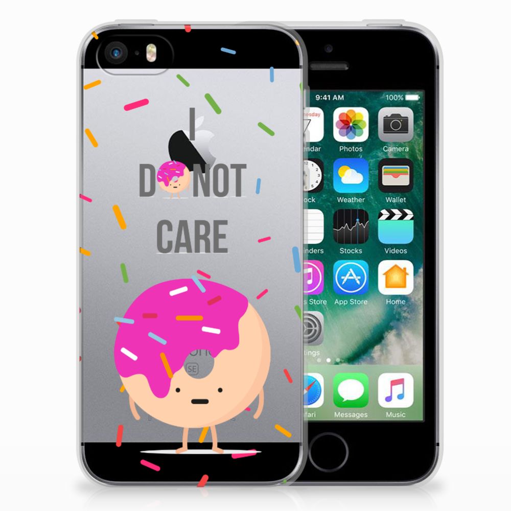 Apple iPhone SE | 5S Siliconen Case Donut Roze