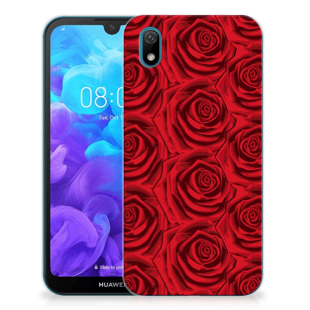 Huawei Y5 (2019) TPU Case Red Roses