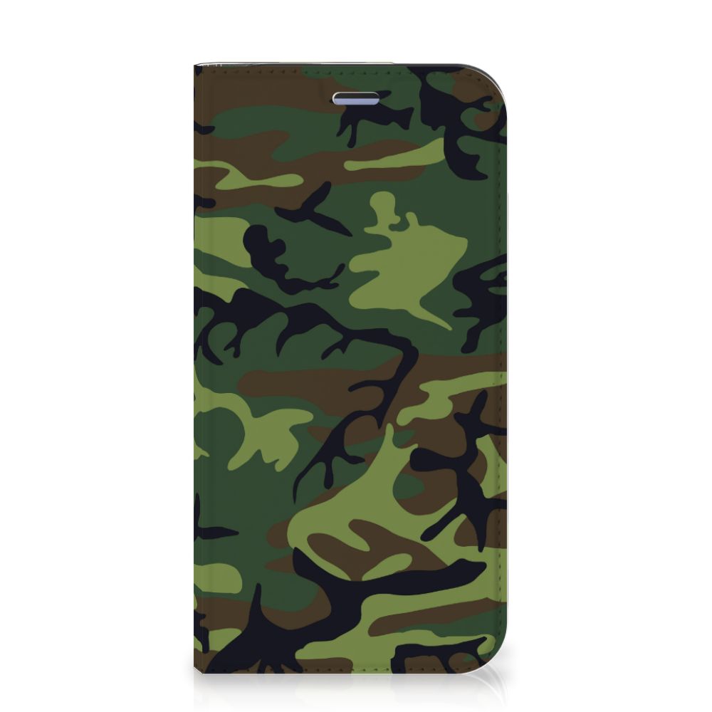 iPhone 12 Mini Hoesje met Magneet Army Dark - B2C Telecom
