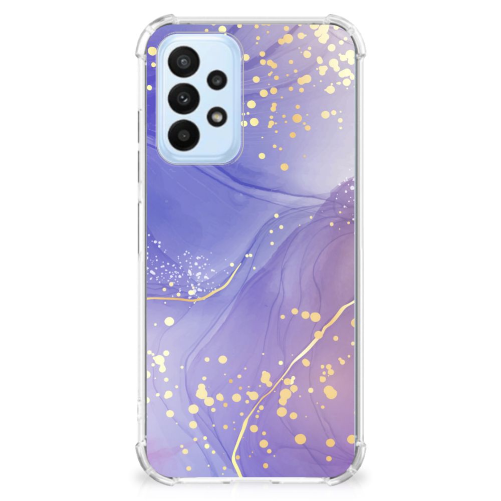 Back Cover voor Samsung Galaxy A23 Watercolor Paars