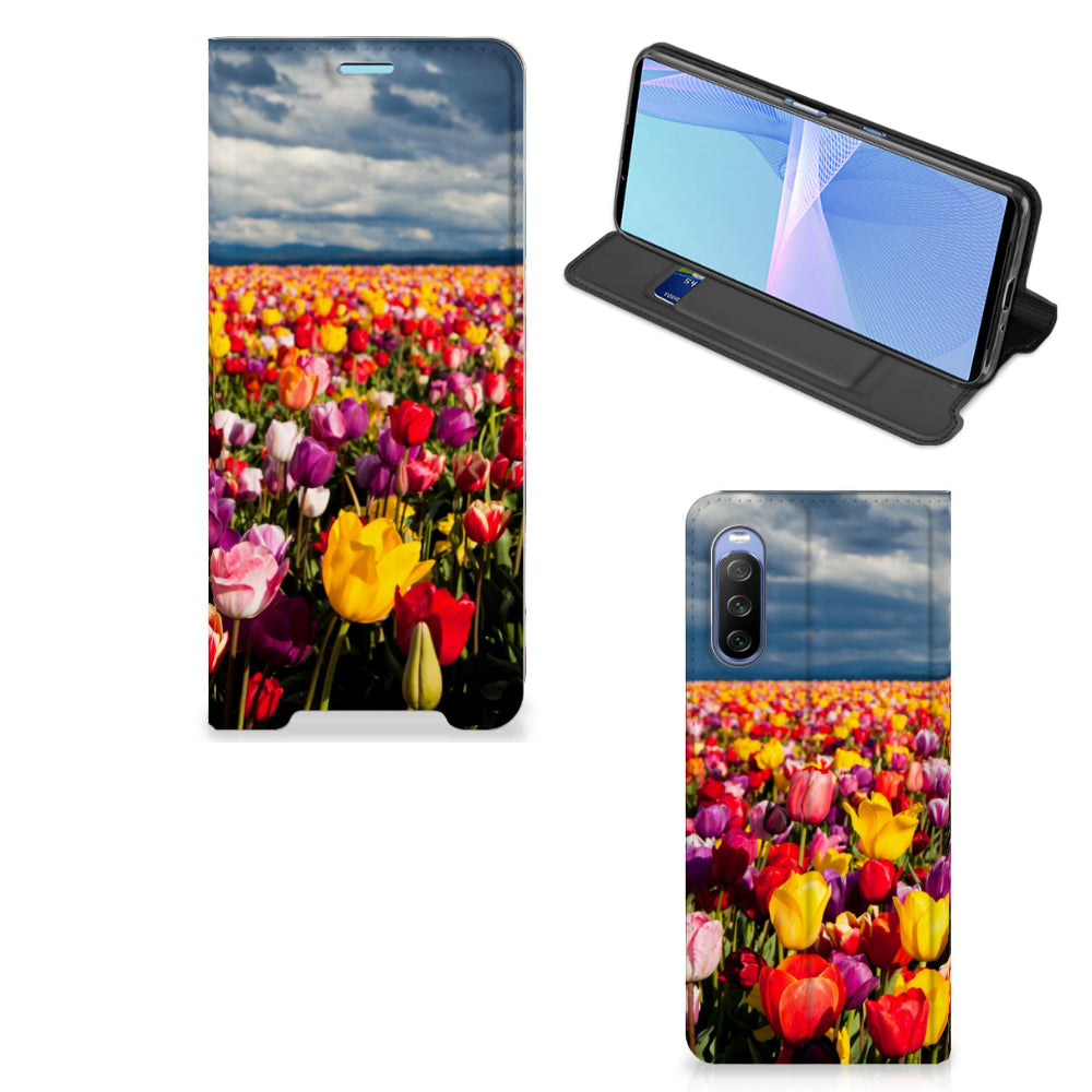 Sony Xperia 10 III Smart Cover Tulpen