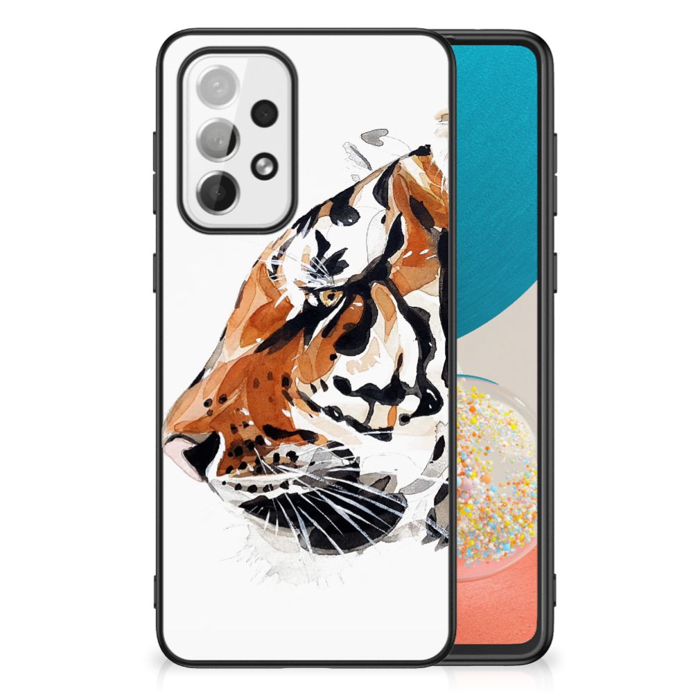 Kleurrijke Telefoonhoesje Samsung Galaxy A73 Watercolor Tiger B2C Telecom