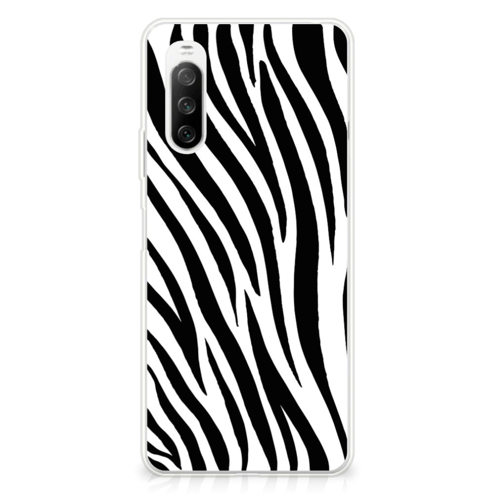 Sony Xperia 10 III TPU Hoesje Zebra