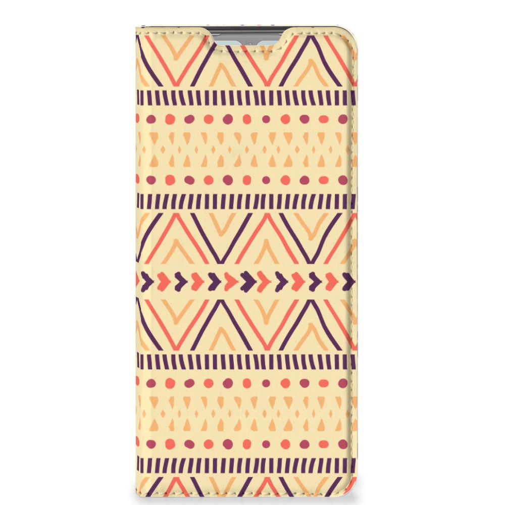 OPPO Reno3 | A91 Hoesje met Magneet Aztec Yellow - B2C Telecom