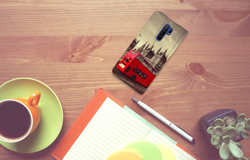 Xiaomi Redmi 9 Book Cover Londen - B2C Telecom