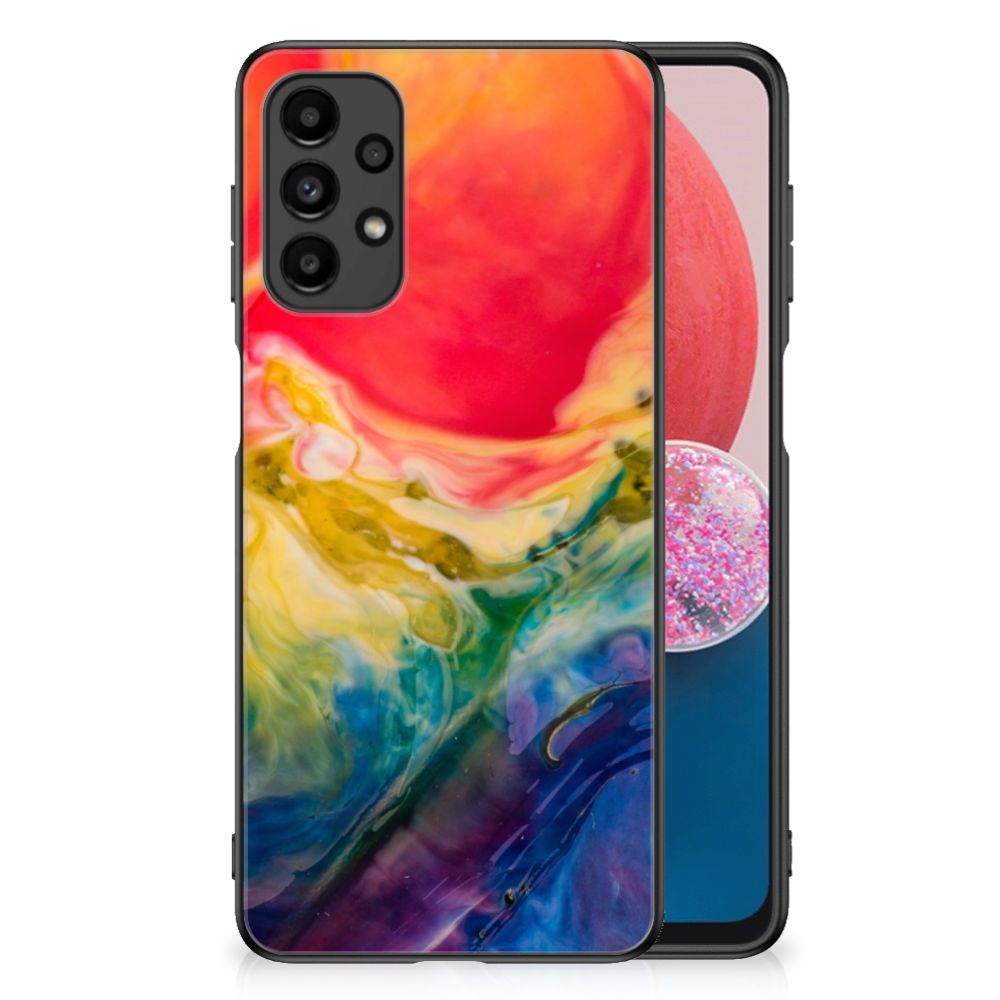 Kleurrijke Telefoonhoesje Samsung Galaxy A13 4G Watercolor Dark B2C Telecom