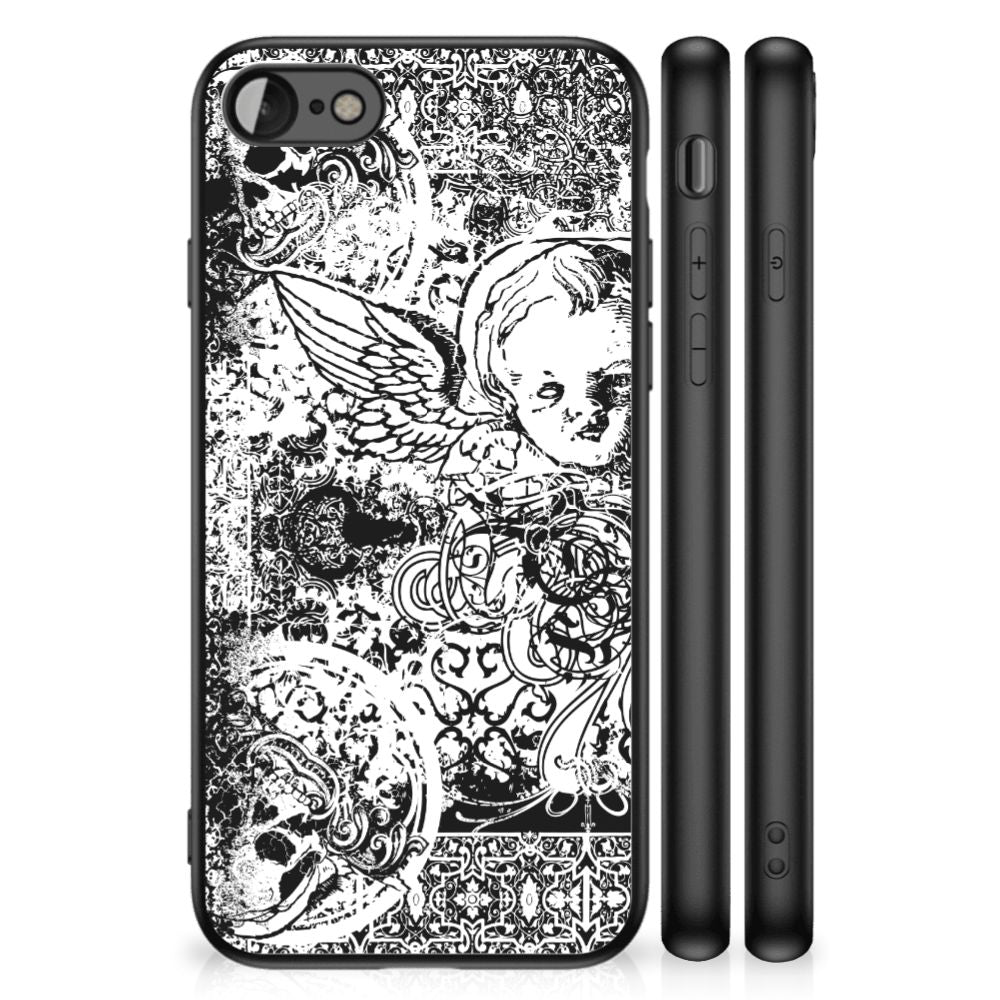 Telefoonhoesje iPhone SE 2022 | SE 2020 | 7/8 Skulls Angel met opvallend ontwerp en bescherming voor dagelijks gebruik.