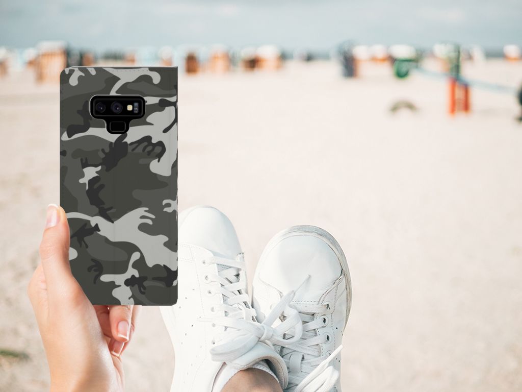 Samsung Galaxy Note 9 Hoesje met Magneet Army Light