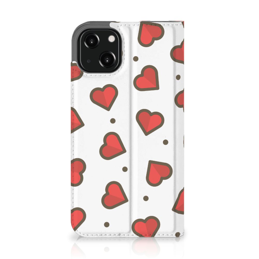iPhone 13 Hoesje met Magneet Hearts