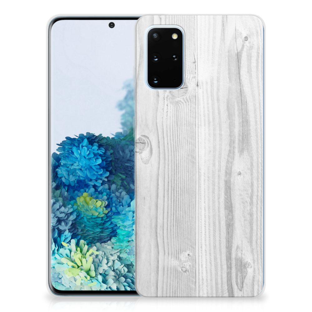Samsung Galaxy S20 Plus Bumper Hoesje White Wood
