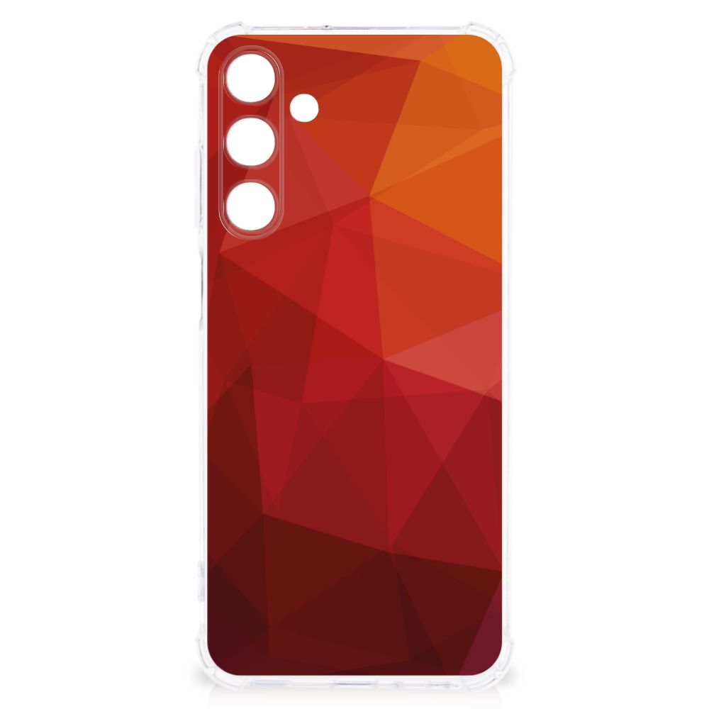Shockproof Case voor Samsung Galaxy A25 Polygon Red