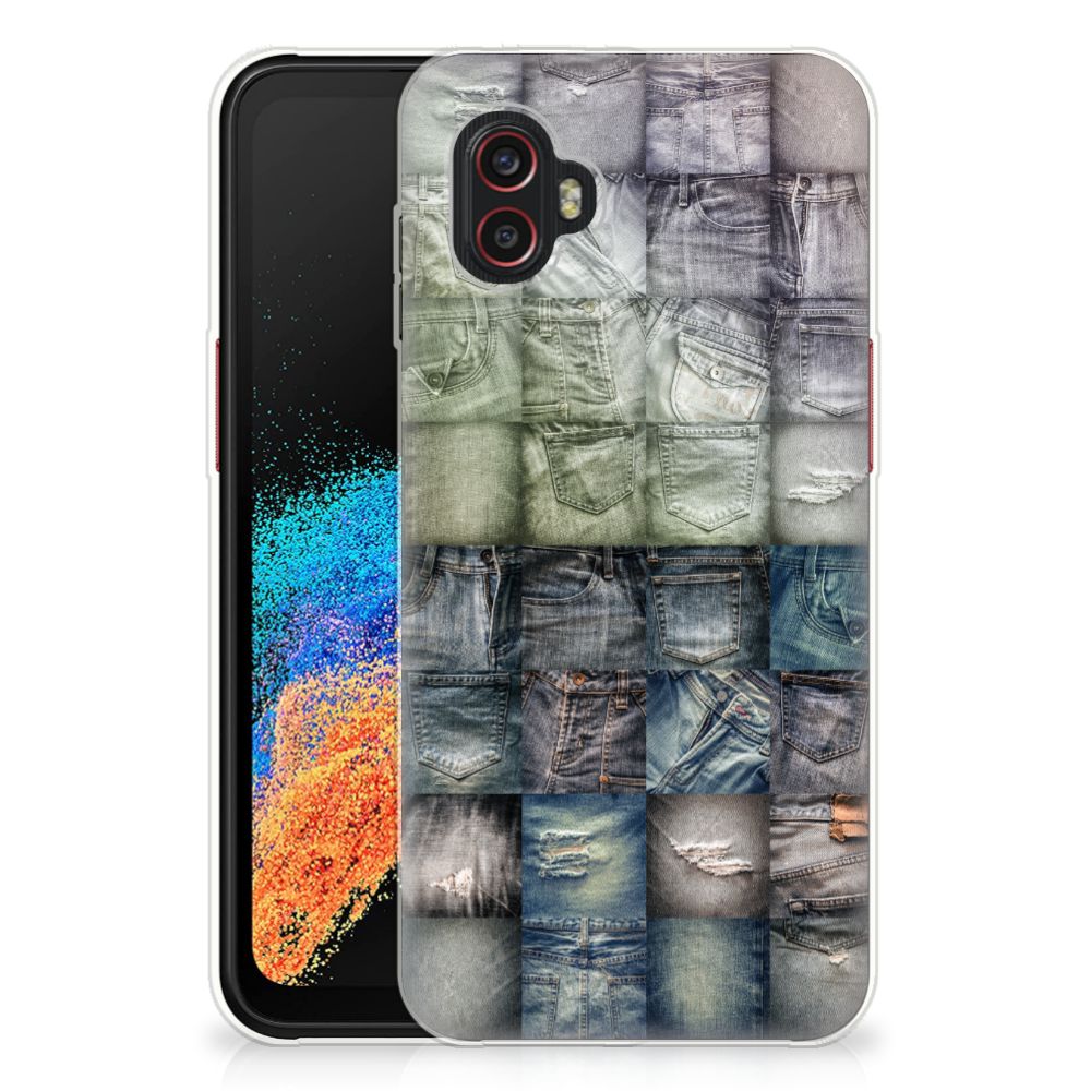 Silicone Back Cover Samsung Galaxy Xcover 6 Pro Spijkerbroeken B2C Telecom