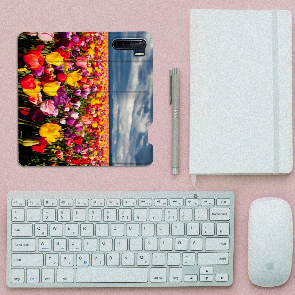 OPPO Reno3 | A91 Smart Cover Tulpen - B2C Telecom