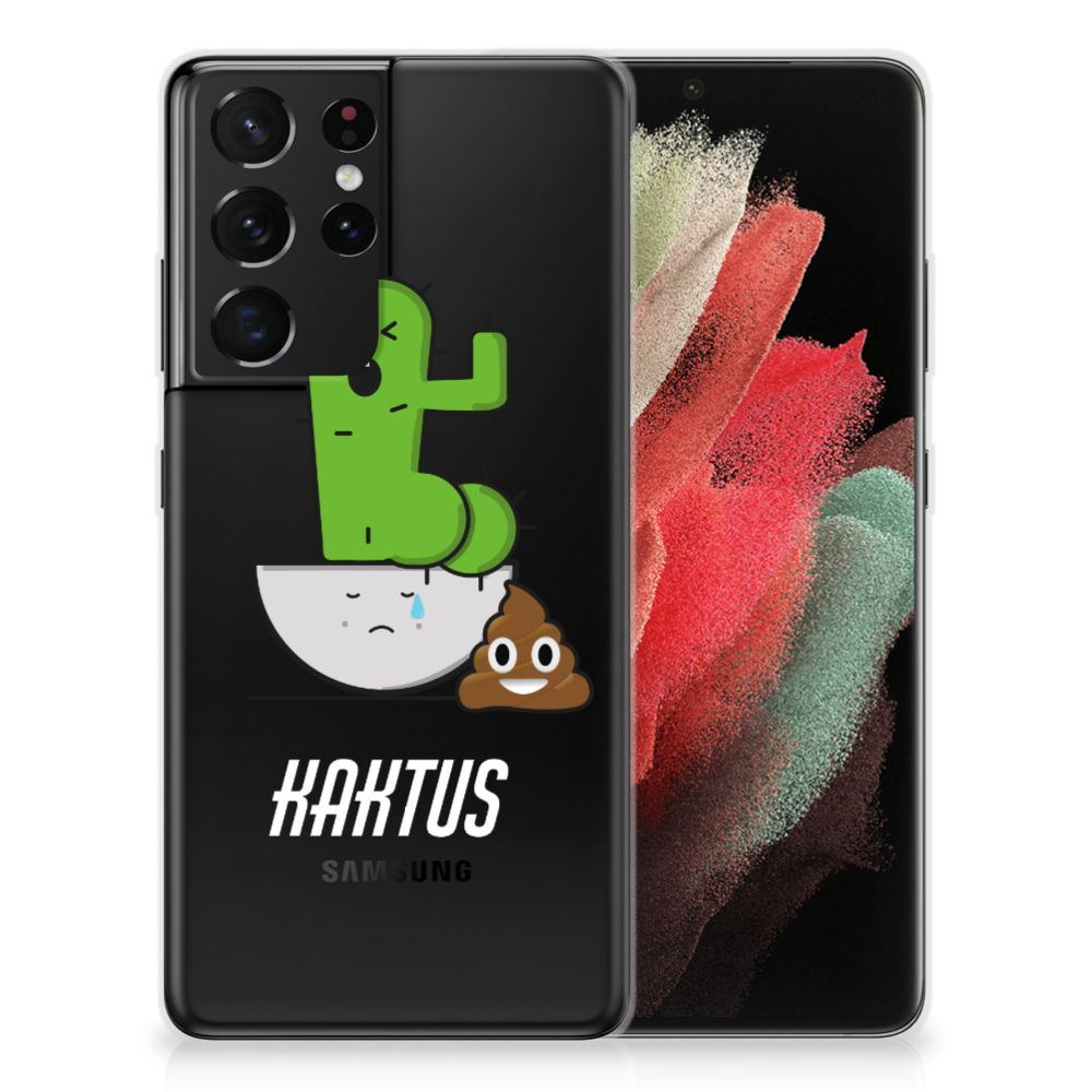 Samsung Galaxy S21 Ultra Telefoonhoesje met Naam Cactus Poo B2C Telecom