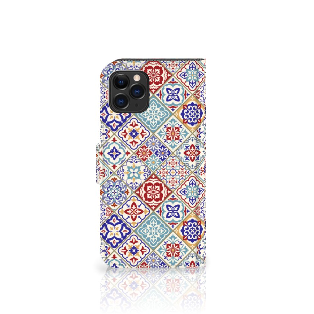 Apple iPhone 11 Pro Bookcase Tiles Color