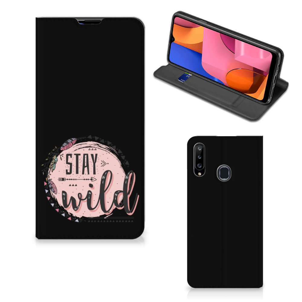 Samsung Galaxy A20s Magnet Case Boho Stay Wild - B2C Telecom