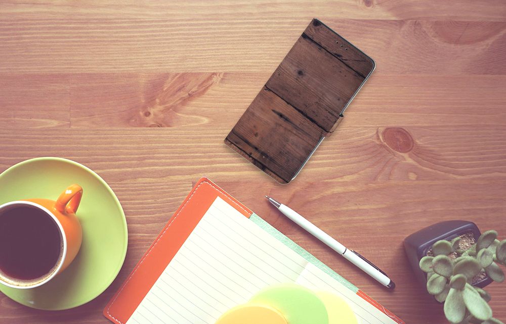 Xiaomi Mi Note 10 Lite Book Style Case Old Wood