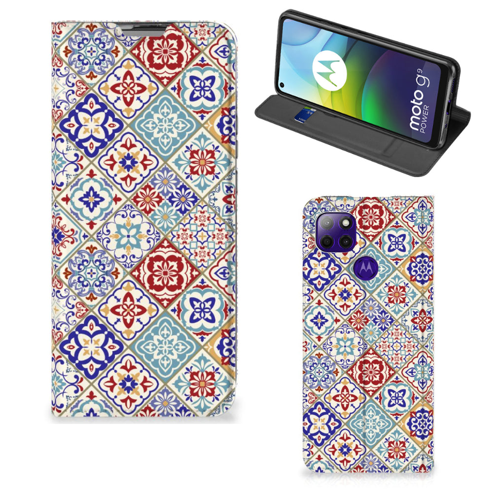 Motorola Moto G9 Power Standcase Tiles Color