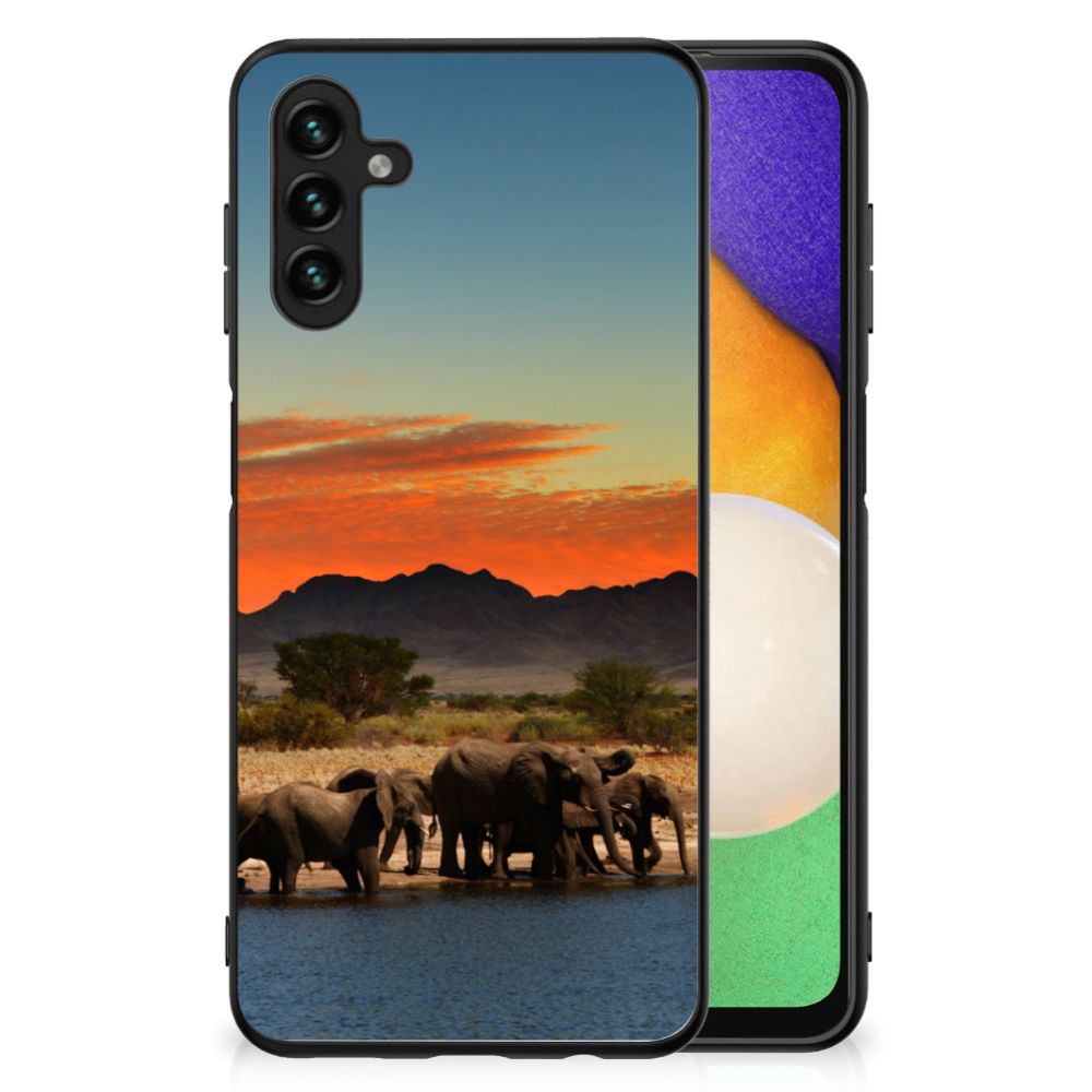 Samsung Galaxy A13 5G | A04s Dierenprint Telefoonhoesje Olifanten