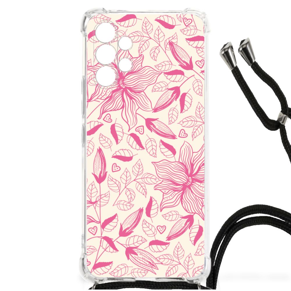 Samsung Galaxy A13 4G Case Pink Flowers B2C Telecom