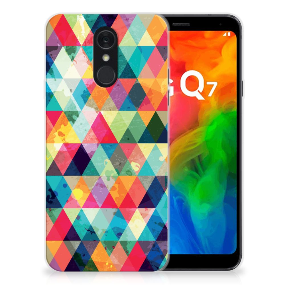 LG Q7 TPU bumper Geruit