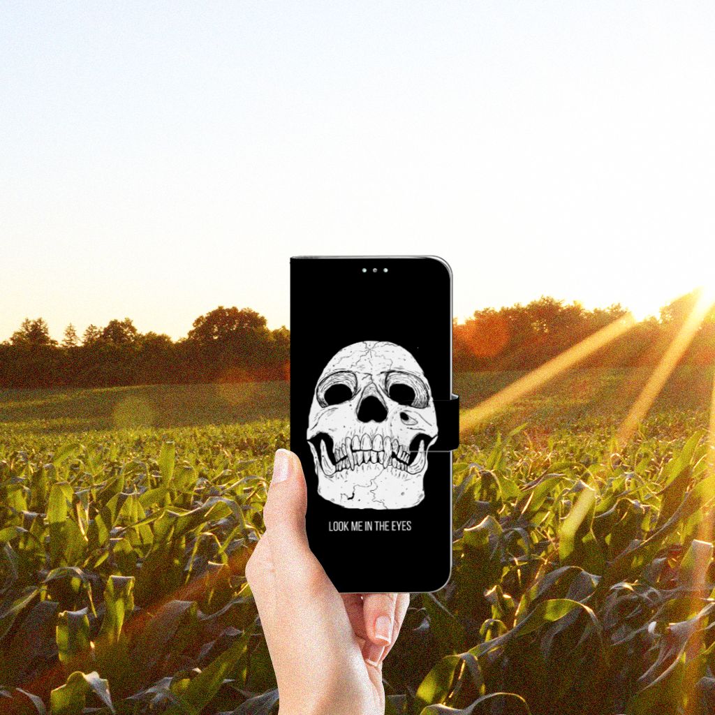 Telefoonhoesje met Naam Samsung Galaxy A71 Skull Eyes