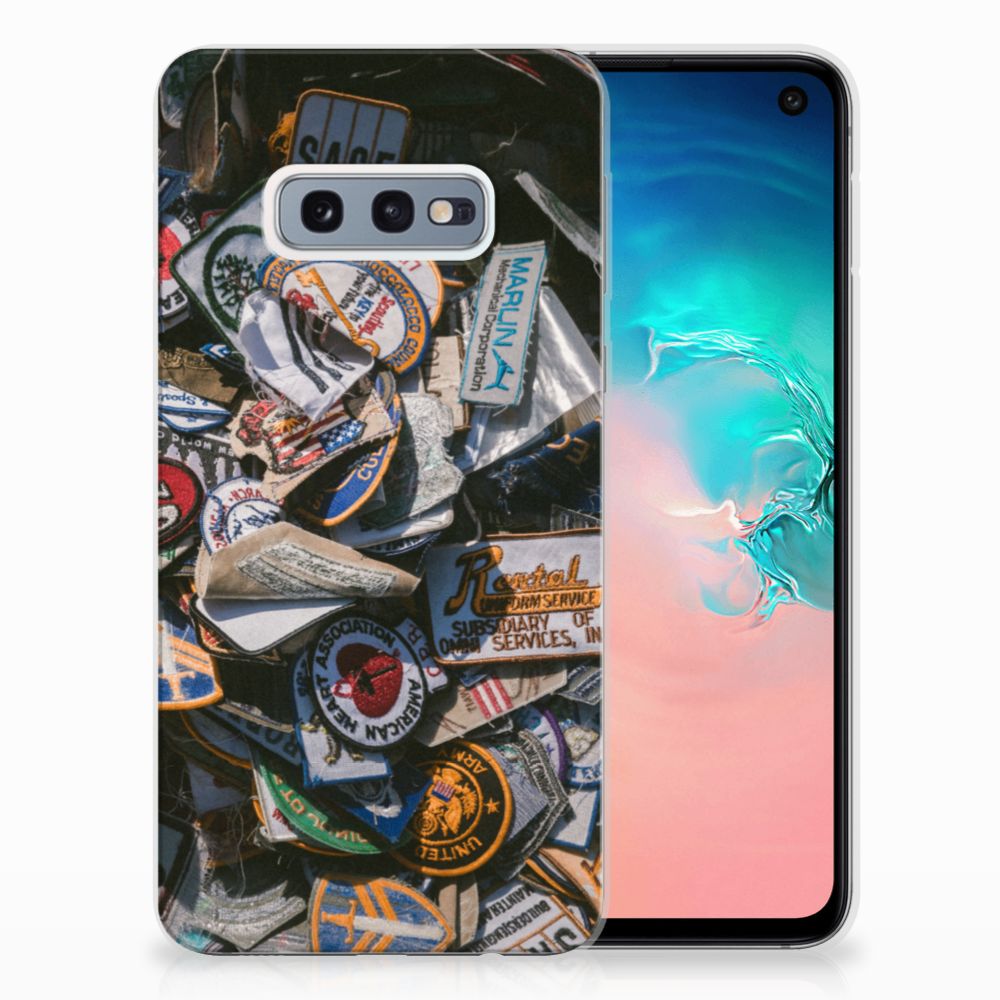 Samsung Galaxy S10e Siliconen Hoesje met foto Badges