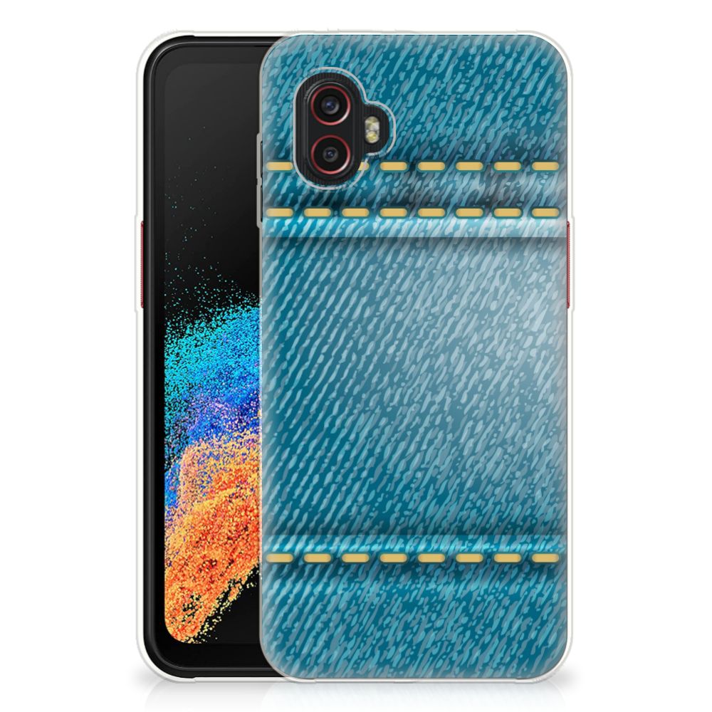 Samsung Galaxy Xcover 6 Pro Silicone Back Cover Jeans